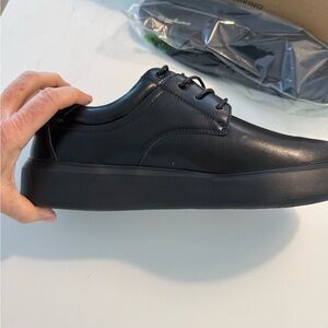 NIB OrthoComfoot Men’s Leather Dress Shoes - Size 12.5/13 (EU 46) - Black
